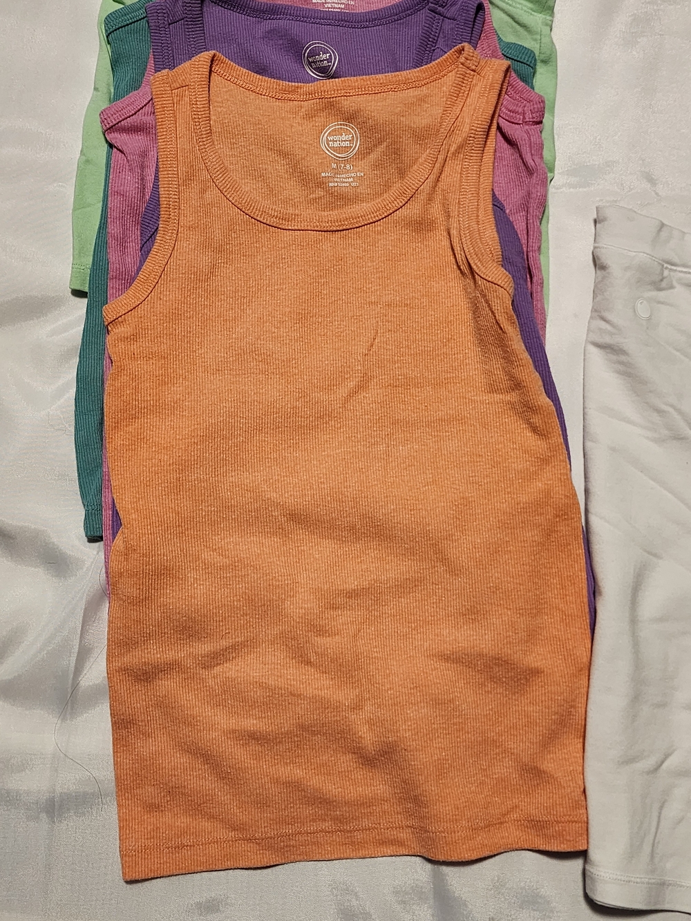 Wonder Nation Ribbed Tank Tops - Orange, Purple, Pink, Teal Yogalicious Tanks - Picture 4 of 8